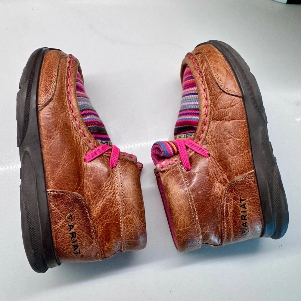 Ariat Toddler Cruiser Boots Brown Serape Pink Western Shoes